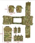 Tactical Military Bulletproof Vest With Plates Molle System Carrier With