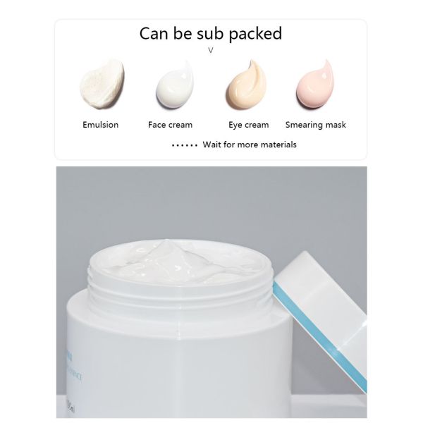Sustainable Double Wall 50ml 100ml PP Cosmetic Cream Jars Environmental Protection Packaging