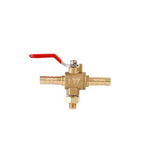 China Rustproof Stable 3 Way Copper Valve , Anticorrosive Brass Three Way Ball Valve wholesale