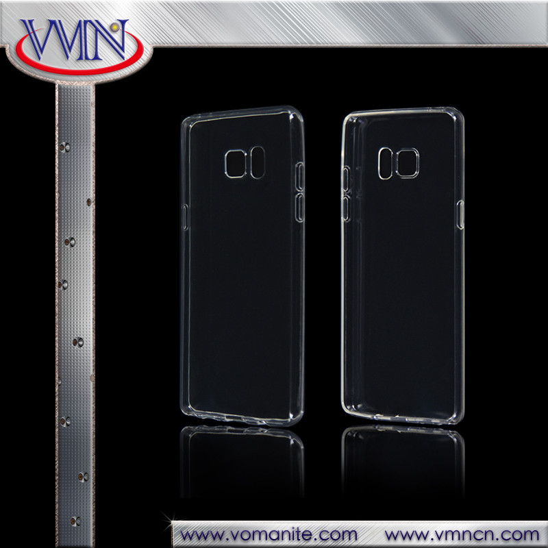 China Transparent Clear TPU Gel Cellphone Case Cover For Samsung Galaxy Note 7 back shell wholesale
