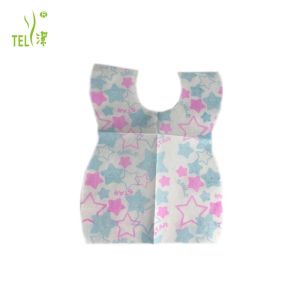 China Waterproof Greaseproof Gorgeous Disposable Paper Bibs For Baby on sale