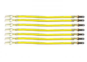 China Spade Terminals Battery Solder Tabs 95 Mm Yellow Wire Cable Length For LED Lighting Battery on sale