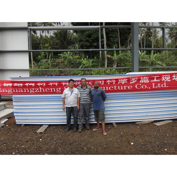 Painted Galvanized Prefabricated Building Q235B Prefab Steel Warehouse Workshop