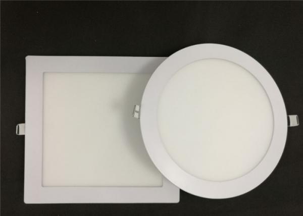 Quality Ultra Thin 18w SMD LED Panel Light Embedded Round Square For Office Ceiling for sale