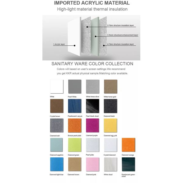 Freestanding Jacuzzi Hydromassage Bathtub 1 Person Eco Friendly Material