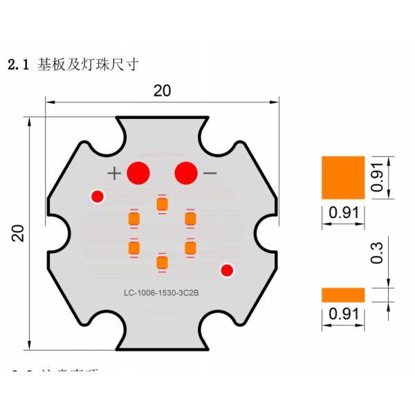 High CRI 97 2.5W 4000K 220lm 6pcs 2828 Led Lamp Beads