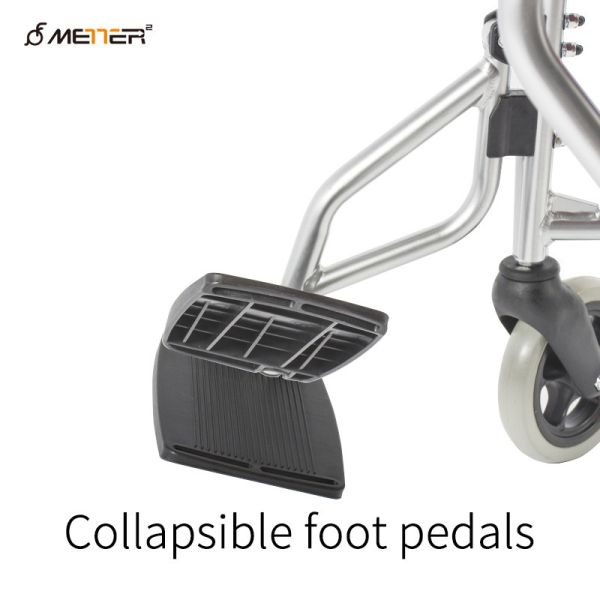 Folding Aluminum Elderly CE Lightweight Manual Wheelchair