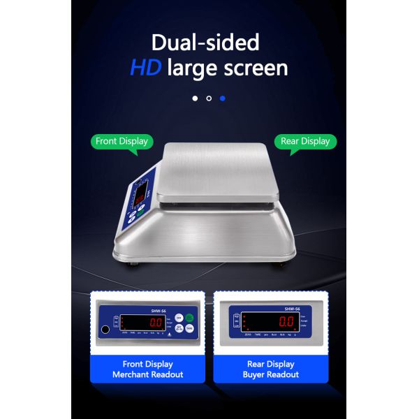 High Precision LED Display SOHE S6 Waterproof Table Scale for Industrial Applications