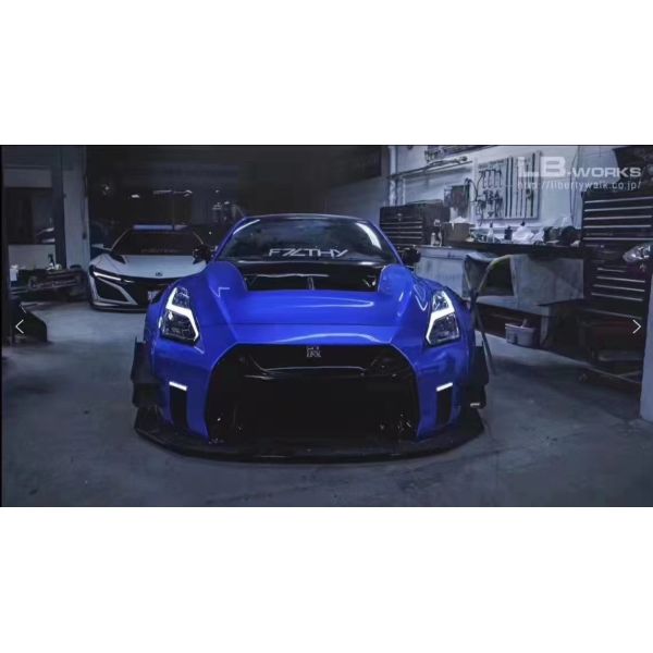 Hot 2022 Products GTR R35wide Bodyki Body Kit for Nissan GTR R35 Front and Rear Bumper Spoiler