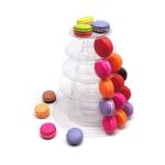 Custom PET Transparent Macaron Display Rack With Macaron Inner Tray And Macaron