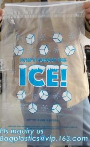 China BIO-DEGRADABLE, Commercial Ice Bags, Poly Ice Bags, Metallocene Bags, Plastic Twist Tie Ice Bags, Customized Retail Ice on sale