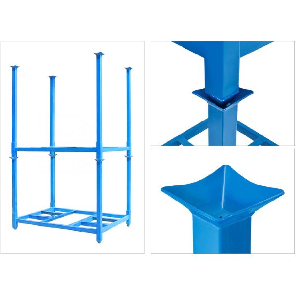 Square Tube Foldable Stacking rack Demountable Stacking rack Stackable Rack