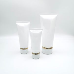 China Extruded Facial Plastic Cosmetic Tube With Lids Thermoplastic Face Cream Tube wholesale