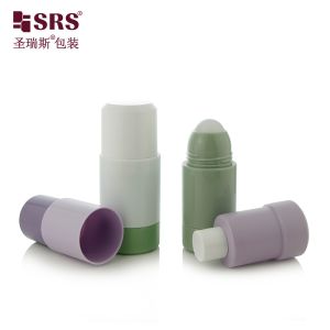 Replaceable Empty Plastic PP PCR Recycled Round Deodorant Gel Refillable Roll On