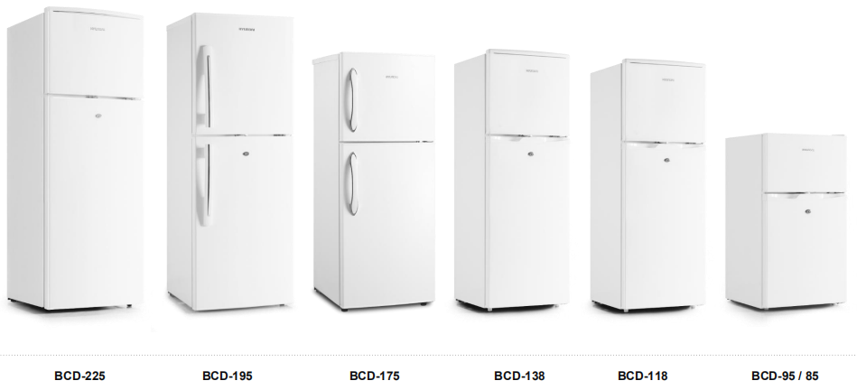 Fast Cooling Low Power Low Noise Direct Cool Double Door Refrigerator , 275L Manual Defrost Freezer