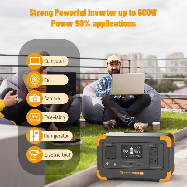 Portable Solar Generator with MPPT Charge Controller Multiple Output and Input Options 288Wh LiFePO4 Battery