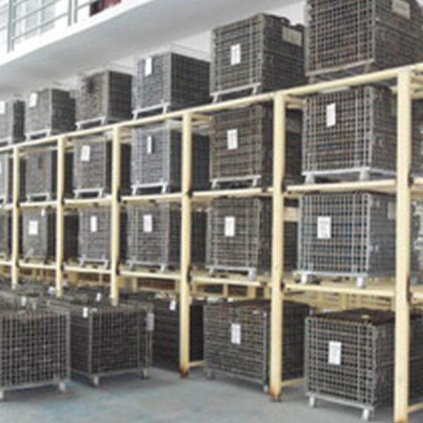 0.6T Pallet Storage Cages Odm Metal Roll Cage With Wheels For Logistics