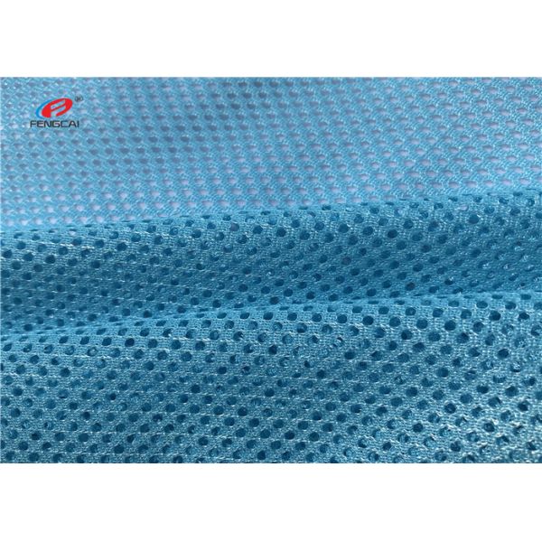 Warp Knitted 100% Polyester Net Mesh Lining Fabric 100gsm For Sportswear