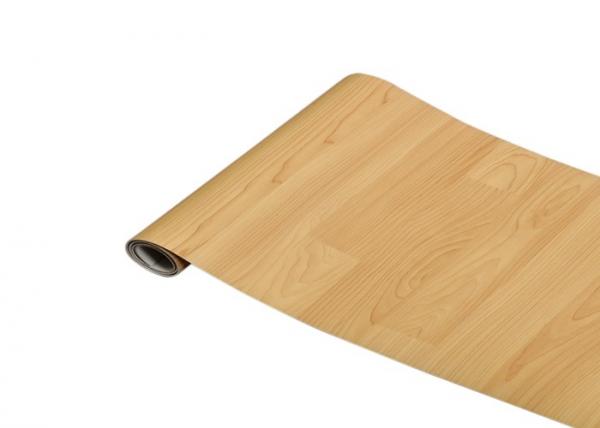 Quality Anti Wear Wood Grain Vinyl Sheet Flooring Good Dimension Stability For Office for sale