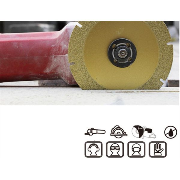 10mm Segment Universal Diamond Saw Tools Cutting Disc Vacuum Brazed