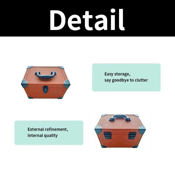 Professional Waterproof Makeup Travel Case Organizer with Spaced Compartments and Adjustable Dividers