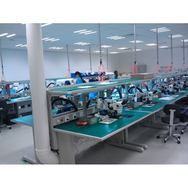 Assembly Line Flexible Lean Pipe 1530*750mm ESD Table