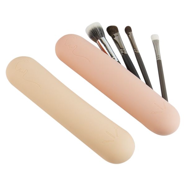 Custom Portable Travel Silicone Cosmetic Bag Makeup Storage Pouch