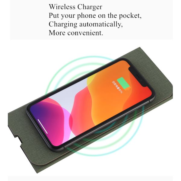 Foldable Leather Fast Charging Mouse Pad , Ultralight Keyboard Mat For Desk