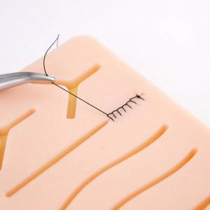 China Suture Practice  Pad Medical Nursing School  Training Suture Pad Skin Buffing  Model Silicone Pad wholesale