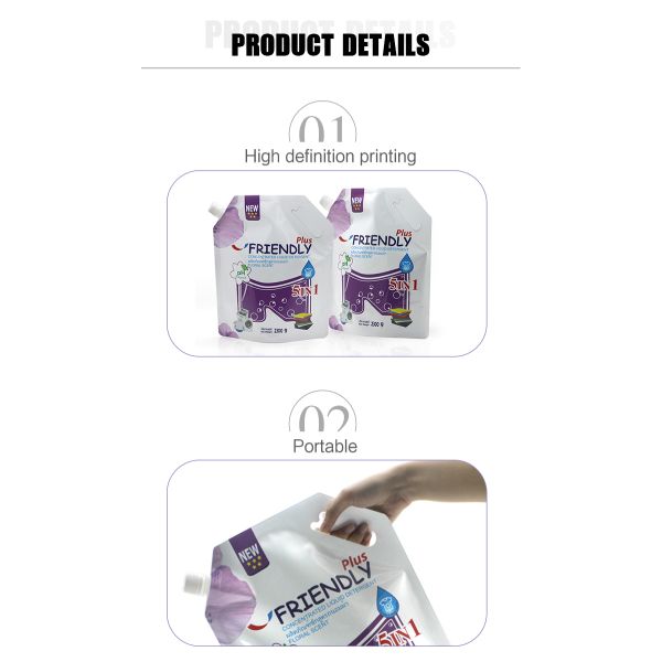 PE VMPET Hand Sanitizer Detergent Packaging Pouch Soap Packaging Bags ODM