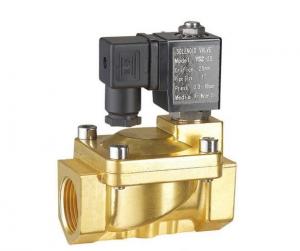 China Brass Two Inch Electric Latching Solenoid Valve Water 0.3 ～7 Bar G Thread / NPT Thread on sale