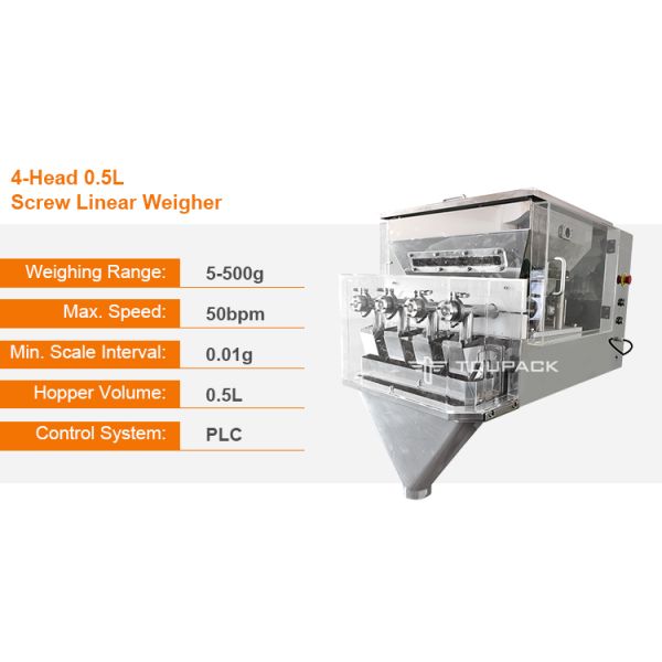 Linear Weigher Automatically For Grain Products Linear Weighers For Cashew Nut Filling Packing Machine