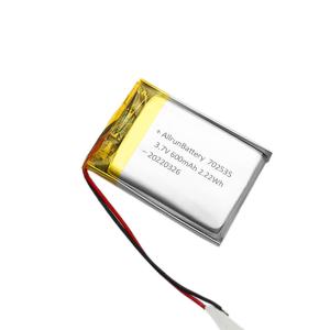 China Single Cell Lithium Polymer Battery 3.7 V 600mAh LiPo Battery wholesale