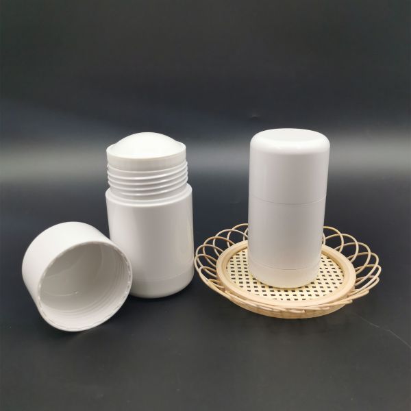 30g 50g Round Shape PCR Material Plastic Refillable Deodorant Stick Container