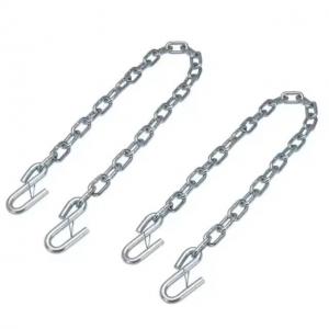 China Blue and White Zinc Coated 5000 lbs Trailer Safety Chain with Customizable Options wholesale