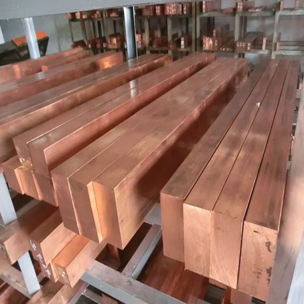 160mm C22600 Pure Copper Flat Bar Square Brushed Rectangular Alloy
