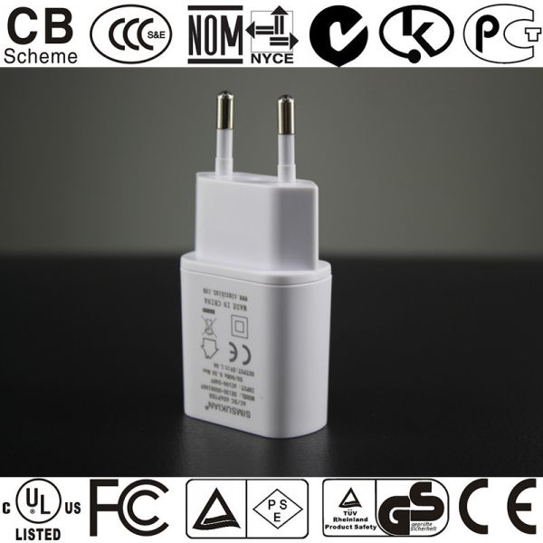 portable usb charger for smartphone 5V 1A