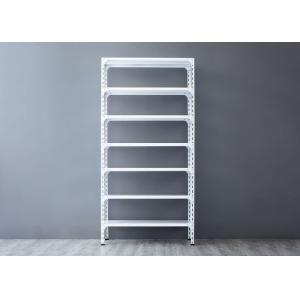 China Multilayer 60kg / Layer Slotted Angle Shelf Galvanised Steel Edge Curl wholesale