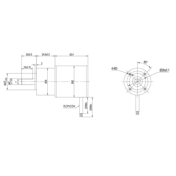 42mm Nema17 High Effciency Low Noise Dc Planetary Gear Motor Gearbox Brushless Motor