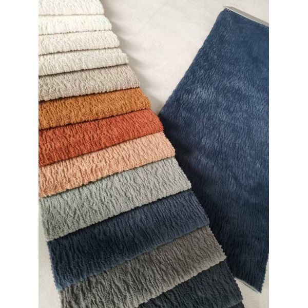 Knitted Luxury Sofa Fabric Shrink Resistant With Customized Color
