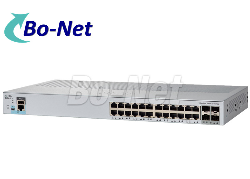 China Cisco WS-C2960L-24PQ-LL Cisco Gigabit Switch 24 port 10/100/1000 Ethernet PoE+ ports, 4 x 10G SFP+ switch wholesale