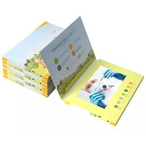 Wholesale Manufacturer Hardcover Video Brochure A4 10 Inch Electronics Video