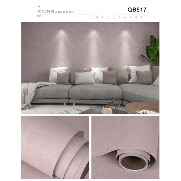 Blue Pink Cloth Fabric Wallpaper Waterproof Cloth Wallpaper For Wall