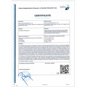 Wenzhou Fengming Machinery Co., Ltd. Certifications