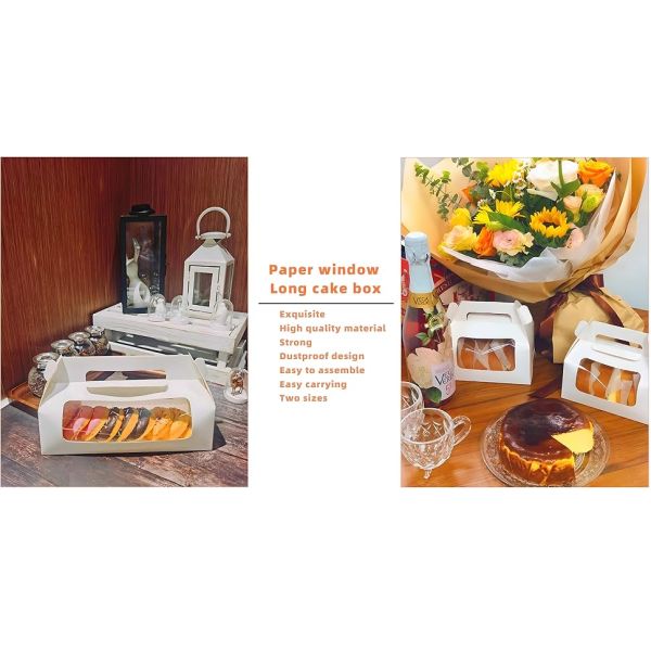 Window Paper Roll Cake Boxes