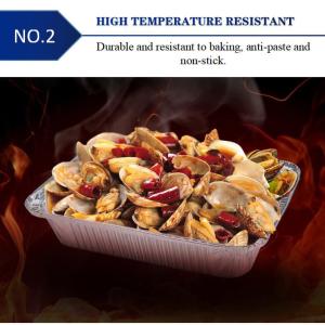 Recyclable Disposable Food Packaging Aluminum Containers Tin Foil Dishes