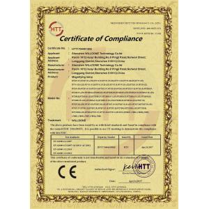 Shenzhen Willdone Technology Co., Ltd. Certifications