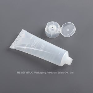 Customized Clear Plastic Cosmetic Tube Round Big 150ml 250ml