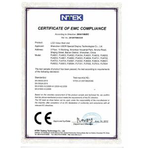 Shenzhen USER Special Display Technologies Co., Ltd Certifications