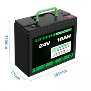 China Enerforce OEM 24V LiFePO4 Battery 10ah 16kg LFP Battery For Golf Cart on sale